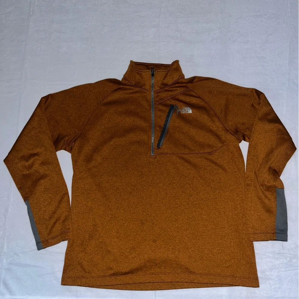The North Face Men's Rust Zip-Up Sweater